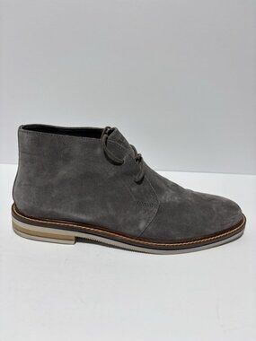 Bostonian Men’s Dezmin Mid Grey Suede Boots, Size 10.5 M